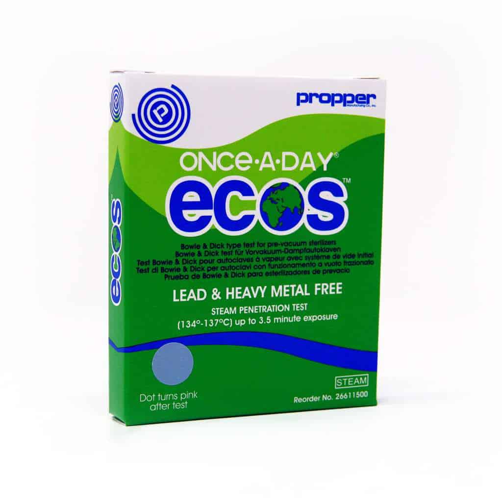 Once-A-Day® Ecos™ Bowie & Dick Test – 134°-137°C | Medical Supply Company