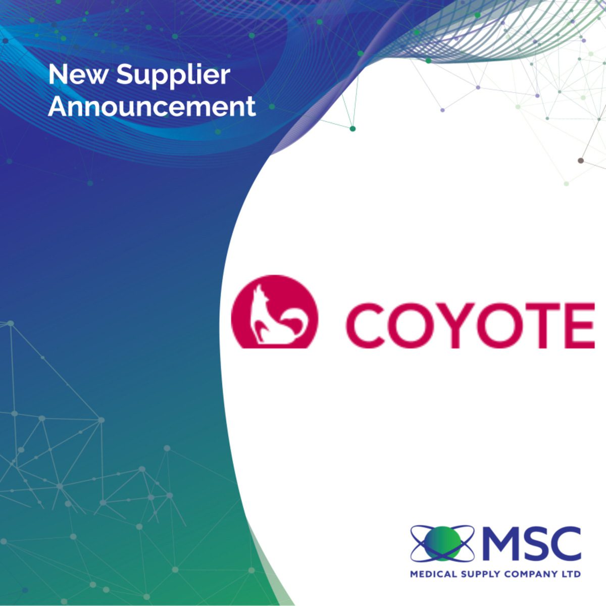 New Supplier Announcement Coyote Bioscience