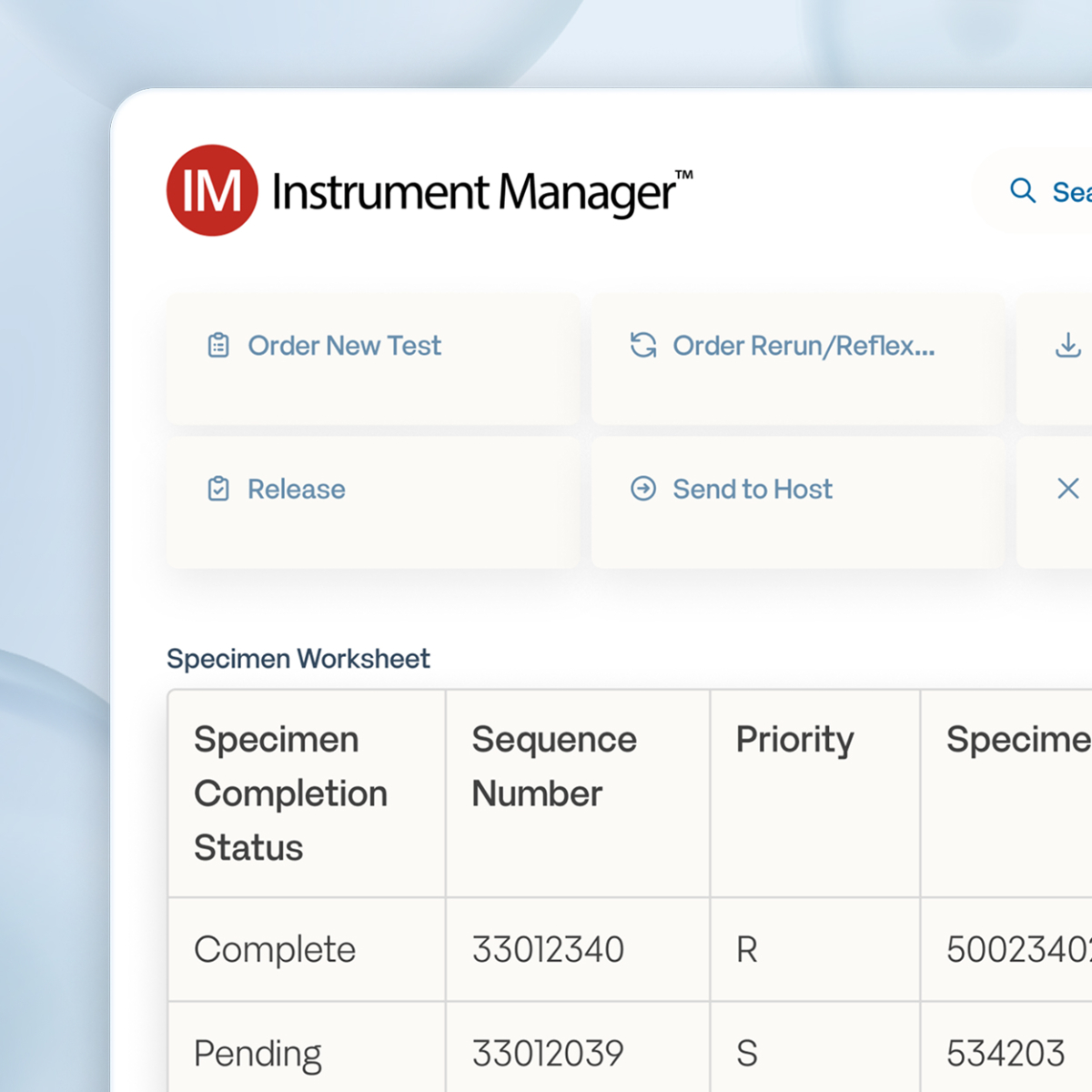 Instrument Manager Card