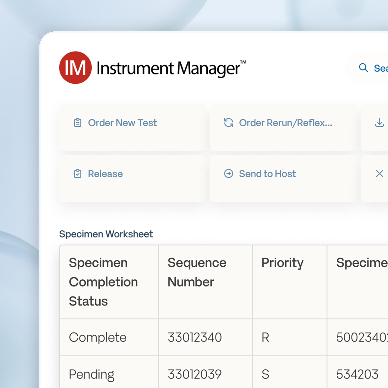 Instrument Manager Card